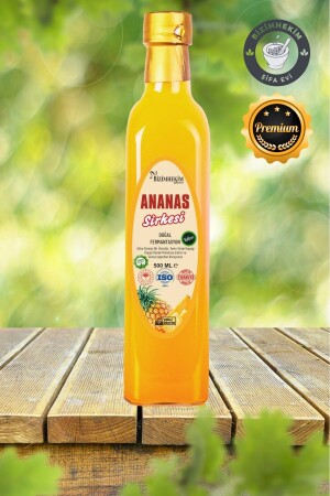 Ananasessig 100 % natürliche Fermentation Ananasessig 500 ml Glas hkm194 - 3