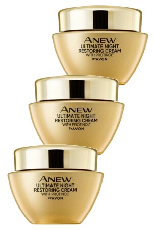 Anew Ultimate Gece Yüz Kremi 50 Ml. Üçlü Set KREM2518-3 - 4