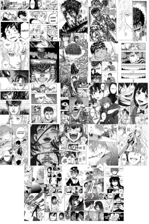 Anime Poster Seti- Arkası Yapışkanlı 80 Adet Manga Poster Kolaj Seti- Anime Hediyelik- Kutulu Set - 7