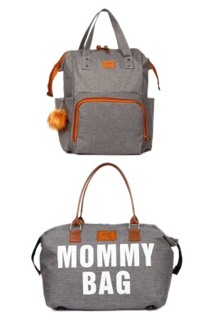 Anne Bebek Bakım Sırt Çantası Termal Biberonlu Ve Mommy Bag Anne Bebek Bakım Çantası Termal Biberon - 2