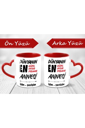 Anneye Hediye - Kişiye Özel Kupa - Dogum Gunu - Anneler Gunu K80-1 - 3