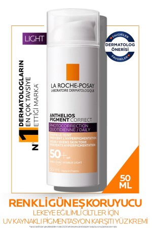 Anthelios Pigment Correct Güneş Koruyucu Spf50- 50 Ml - Light 3337875797764 - 2