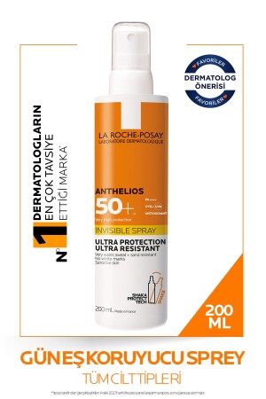 Anthelios SPF50+ Unsichtbares Sonnenschutzspray mit hohem Schutz für den Körper, 200 ml - 2