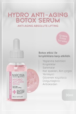 Anti-Aging Botox Etkili Serum - Dolgunlaştırıcı ve Sıkılaştırıcı İğnesiz Botox Serumu 30 ML - 5