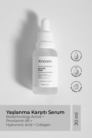 Anti-Aging-Serum 30 ml Biotechnologie Aktiv+Provitamin B5+Hyaluronsäure+Kollagen KNW02 - 3