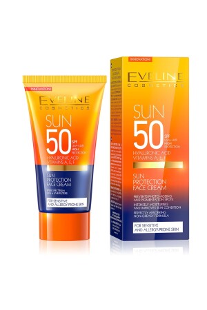 Anti-Aging-Sonnenschutz-Gesichtscreme mit Hyaluronsäure Spf50 50 ml 1 - 1