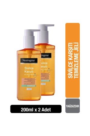 Anti-Akne-Gesichtsreinigungsgel 200 ml 2 Stück 35746615538872 - 3