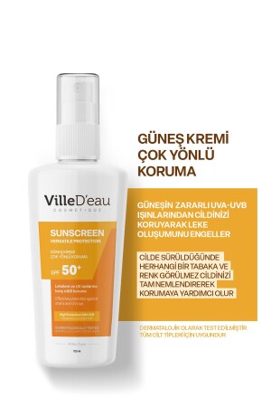 Anti-Blemish Hoher Schutz Spf50+ Gesicht und Körper Sommer- und Winter-Sonnencreme 125 ml Suncreen Vielseitiger Schutz - 3