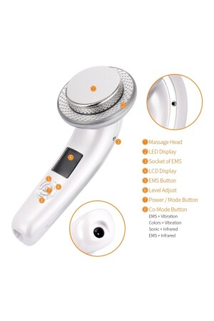 ® Anti-Cellulite-Bauch-Arm-Bein-Ultraschallmassage Ems Rf Mikrostrom-Gesichtspflege 6-in-1-Schönheit - 8