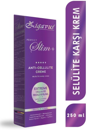 Anti-Cellulite-Creme 250 ml – Schlankmachende und straffende Wirkung & Anti-Dehnungsstreifen 8699349138196 - 2