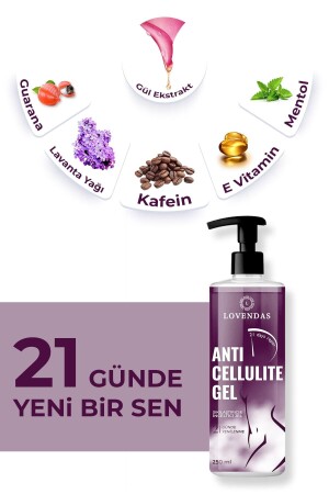 Anti-Cellulite- und Dehnungsstreifen-Straffungsgel zum Abnehmen, 250 ml - 4