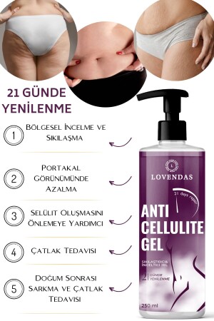 Anti-Cellulite- und Dehnungsstreifen-Straffungsgel zum Abnehmen, 250 ml - 5