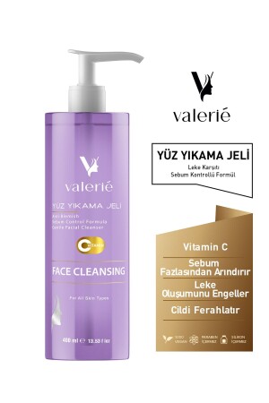 Anti-Mitesser und Akne – Reinigendes, revitalisierendes Gesichtswaschgel mit Vitamin C 400 ml Gesichtsreinigungsgel - 2