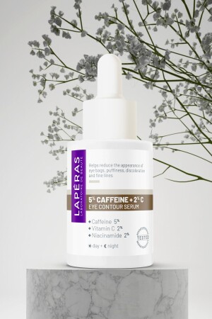 Anti-Puffing und Augenringe 5 % Koffein 2 % Vitamin C Aufhellendes Koffein Veganes Augenserum - 9