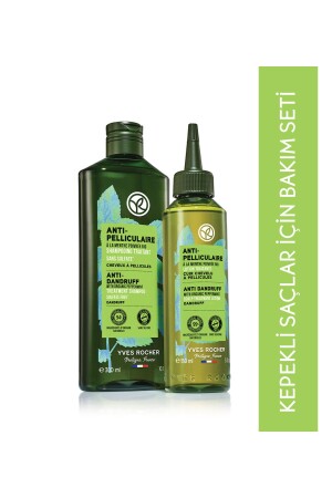 Anti-Schuppen (ANTI PELLICULAIRE) Beruhigendes präbiotisches Shampoo-Haarlotion-Set in Originalgröße - 3