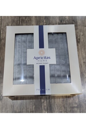 APRİCİTAS PREMIUM DECKE DOPPELTE KÜHLE GRAU FARBE 600 GRM WEICH - 1