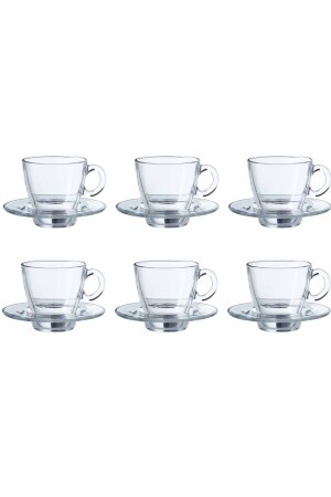 Aqua-Cup-Set – schlicht – 215 ml – 6-teilig - 3