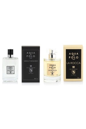 Aqua Di Polo 2-teiliges Geschenkset für Damen/Herren, La Rocca Women und Gran Paradiso Herrenparfüm Stcc000701 STCC000701 - 3