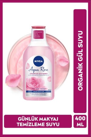 Aqua Rose Micellar Makeup Reinigungswasser mit Bio-Rosenwasser 400 ml – tägliches Make-up – Feuchtigkeitscreme - 1