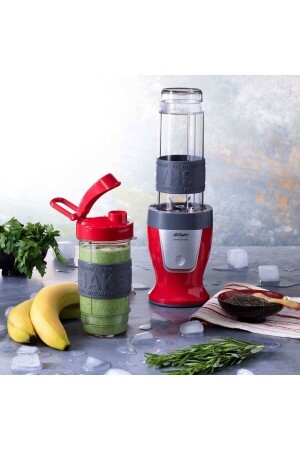 AR1032 Shake'n Take Kişisel Smoothie Blender- Kırmızı (300 W- 2 Adet Şişe) - 6