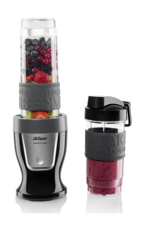 AR1032 Shake'n Take Kişisel Smoothie Blender- Siyah (300 W- 2 Adet Şişe) - 1