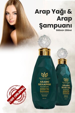 Arap Şampuanı (500 Ml) & Arap Yağı (250 Ml) Saç Uzatan- Dökülme Karşıtı - 3