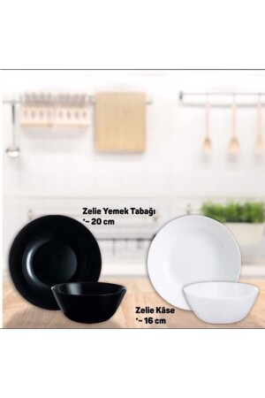 Arcopal Zelie Beyaz 12 Parça 6 Kişilik Yemek Takımı.20 Cm.çukur Yemek Tabağı.16 Cm.çorba Kasesi.. MADAME LUDA HOME COLLECTİON ZELİE. - 3