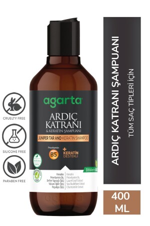 Ardıç Katranı Ve Keratin Şampuanı - Saç Egzaması-saç Dökülme Kepek Karşıtı 400 Ml - 1