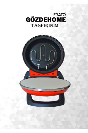 A.Red Erato Taşfirınım Pizzamaschine, Lahmacun-Maschine, Natursteinofen – Timer – 400 °C Taş900 - 6