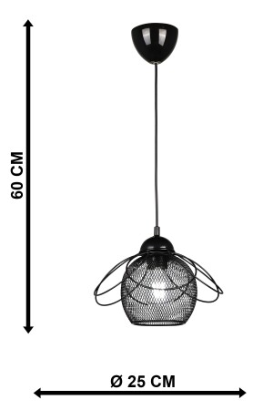 Ares Einzelkronleuchter Schwarz BEG1050BEG01 - 7