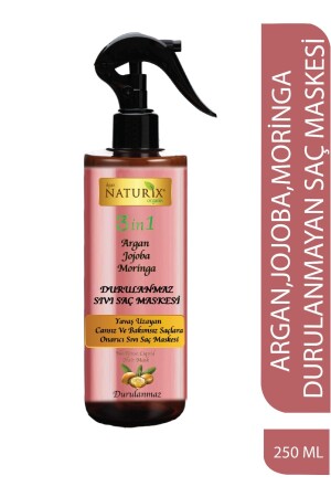 Argan Jojoba Moringa Yağlı 3in1 Sıvı Saç Bakım Maskesi 250 ml Durulanmaz Cansız Ve Bakımsız Saçlara N-296268 - 2