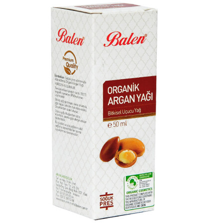 Argan Yağı Organik Soğuk Pres 50 ML Cam Şişe - 8