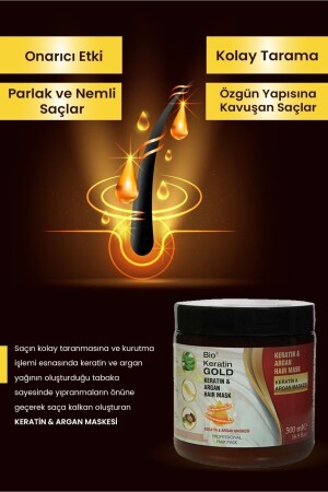 Argan&keratin Yağlı Saç Bakım Maskesi 500 Ml - 4