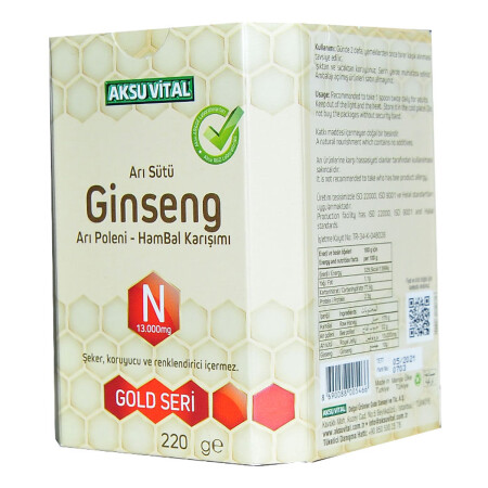 Arı Sütü Ginseng Polen Bal Karışımı 220 Gr - 9