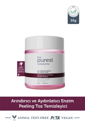 Arındırıcı ve Aydınlatıcı Enzim Peeling Toz Temizleyici 55 gr (%0-6 Azelaic Acid & Malic Acid) - 1