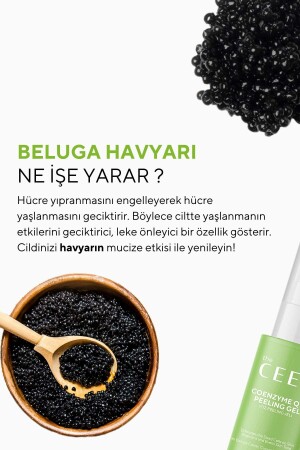 Arındırıcı ve Aydınlatıcı Yüz Peelingi Beluga Havyarı Özlü Coenzyme Q10 100 ml - 8