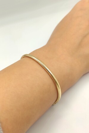 Armband aus 14 Karat Gold. Flexibles, verstellbares Armband in der Größe, passend für alle Handgelenke - 3