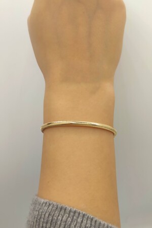 Armband aus 14 Karat Gold. Flexibles, verstellbares Armband in der Größe, passend für alle Handgelenke - 5