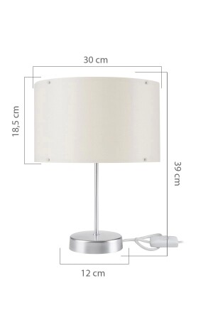 Arsel Schlafzimmer Lampenschirm Chrom Bein Creme Hut MNG. 4720 - 5