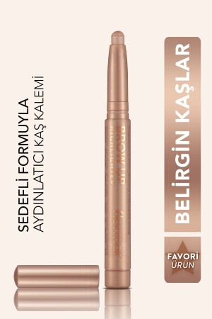 Asansörlü Aydınlatıcı Kaş Kalemi Uçuk Kahve -brow Up Highlighter Pencil-000 Champagne-8690604622269 - 4