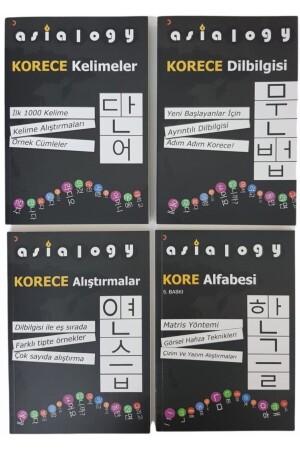 Asialogy Koreanische Wörter, Alphabet, Grammatik und Übungen (Abdurrahman Esendemir), 4-Bücher-Set - 3