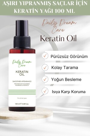 Aşırı Yıpranmış Saçlar Için Keratin Bakım Yağı 100 Ml - 3