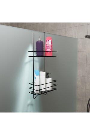 Askılı Banyo Rafı Duş Şampuanlık Duşakabin Havlu Askısıduvar Düzenleyici Organizer zbt0001 - 3