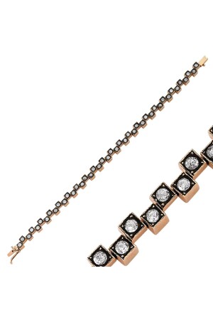 Asymmetrisches Diamant-Waterway-Armband - 1