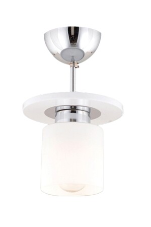 Atlas Single White Round Modern Young Room Kitchen-Bathroom Kitchen Living Room Spotlight Kronleuchter 3337-01-Y-WH - 4