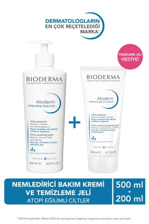 Atoderm Atopi Eğilimli Cilt Nemlendirici Onarıcı Krem & Temizleme Jeli Ikili Avantajlı Set 500&200ml - 2