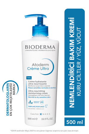 Atoderm Cream Ultra Feuchtigkeitsspendende Gesichts-Körperpflegecreme für normale und trockene Haut 500 ml - 3