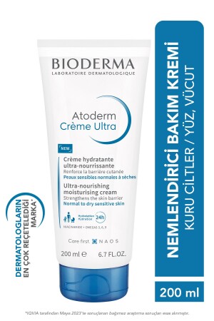 Atoderm Cream Ultra Feuchtigkeitsspendende Gesichts- und Körperpflegecreme für normale und trockene Haut, 200 ml - 2