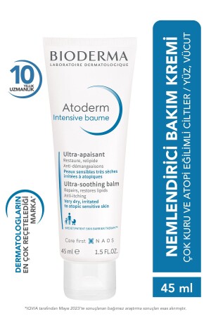 Atoderm Intensive Balm Atopi Eğilimli Ciltler için Seyahat Boy Nemlendirici ve Onarıcı Krem 45 ml - 2