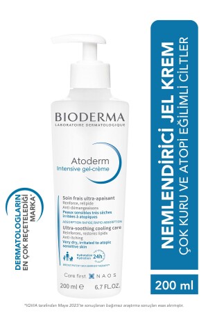 Atoderm Intensive Gel-Creme, sehr trockene, zu Atopie neigende Haut, beruhigende Gel-Creme, Niacinamid, 200 ml - 2